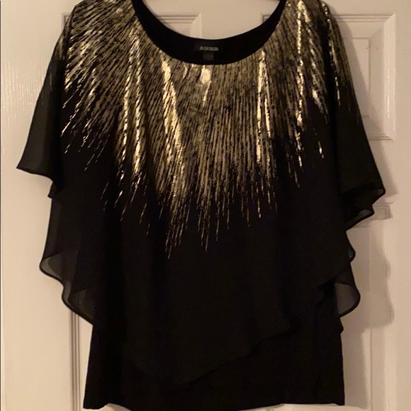 black and gold dressy tops